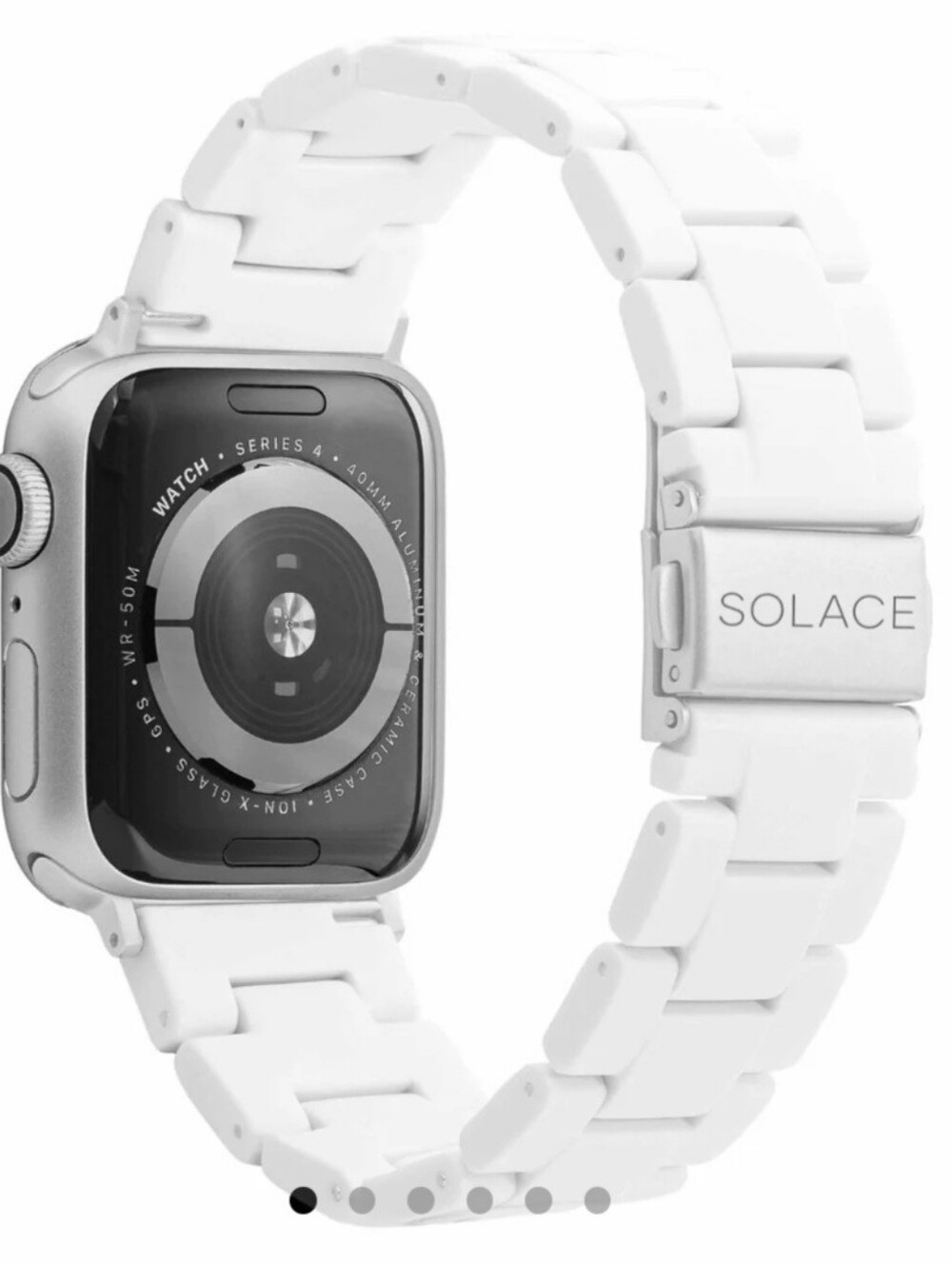SOLACE Perma Band for Apple Smart Watch Band- white